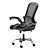 Mesh Back Office Chair ESS-3013-BLK 3D model small image 2