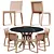 CIRCUS Table MUU Chair Set 3D model small image 1