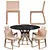 CIRCUS Table MUU Chair Set 3D model small image 3