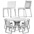 CIRCUS Table MUU Chair Set 3D model small image 4