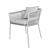 Modern Porto Outdoor Dining Chair 3D model small image 4