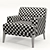 Refined Brompton Lounge Chair: Ultimate Comfort 3D model small image 5