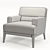 Refined Brompton Lounge Chair: Ultimate Comfort 3D model small image 6