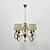 Classic Metal Chandelier by ALADDIN LUX 3D model small image 1