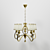 Classic Metal Chandelier by ALADDIN LUX 3D model small image 2