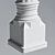 Sleek Column Sculpture 3D model small image 3