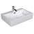 Elegant Italian Ceramic Sink 3D model small image 1