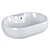 BelBagno Oval Countertop Sink (BB1151) 3D model small image 1