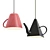 Elegant Teapot Pendant Light 3D model small image 1