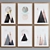 Modern Triangular Picture Frame Set 3D model small image 4