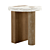 Elegant Marble and Oak Side Table 3D model small image 1