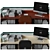 Sleek Bank Counter 2021 3D model small image 3