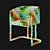 Elegant Olivya Stone Dining Chair 3D model small image 4