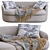 Ginevra Sofa: Italian Elegance for Your Home 3D model small image 3