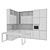 Sleek Modern Kitchen Design 3D model small image 7