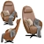 Italia Harbor Laidback Armchair: Luxurious Comfort for Your Space 3D model small image 2