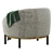 Yoisho Small Armchair: Modern Design and Comfort 3D model small image 6