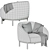 Yoisho Small Armchair: Modern Design and Comfort 3D model small image 7