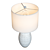 Elegant Cane White Table Lamp 3D model small image 2