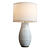 Elegant Cane White Table Lamp 3D model small image 4