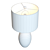 Elegant Cane White Table Lamp 3D model small image 6