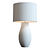 Elegant Cane White Table Lamp 3D model small image 7