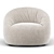 Elegant Hana Armchair: Modern Comfort 3D model small image 3