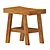 Modern Zara Wooden Table Set 3D model small image 3