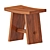 Modern Zara Wooden Table Set 3D model small image 4