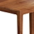 Modern Zara Wooden Table Set 3D model small image 5