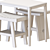 Modern Zara Wooden Table Set 3D model small image 6