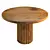  Rustic Wooden Dining Set 3D model small image 2