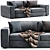 Modern Urban 2-Seat Sofa 3D model small image 1