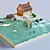 Seaside Cottage Diorama 3D model small image 2
