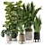 Ferm Living Bau Pot Large - Set 333: Stylish Indoor Plants 3D model small image 1