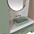 Modern Bathroom Furniture Set 3D model small image 4