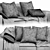 Molteni&C Reversi 2-Seater Sofa 3D model small image 7