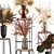 Dried Autumn Bouquet: Stabilized Florals & Pampas Grass 3D model small image 4