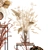 Dried Autumn Bouquet: Stabilized Florals & Pampas Grass 3D model small image 5