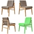 Elegant Alice Dining Chair 3D model small image 5