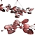 Elegant Ginkgo Blossom Chandelier 3D model small image 3