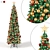 Christmas Tree 3D Model with Lights & Ornaments 3D model small image 1