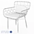 Vintage Style Metal Chair 3D model small image 4