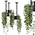 Metal Box Hanging Plant Set 3D model small image 1