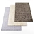 High-resolution Set of 4 Carpets 3D model small image 1