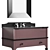 Elegant Devon&Devon Vanity with Vip Time Basin & Morgan Mirror 3D model small image 2