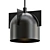 Modern Minimalist Pendant Light: Akola Black 3D model small image 1