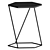 Hexagonal Metal Side Table | Black Coffee Table 3D model small image 1