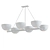 Sleek Rectangular Jackson Chandelier 3D model small image 2