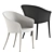 Elegant Wing Armchair by Janus et Cie 3D model small image 4